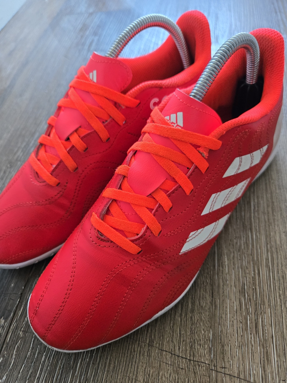 Adidas COPA SENSE.4 Indoor Athletic Soccer Shoes - Red/White FY6181 Size 8
